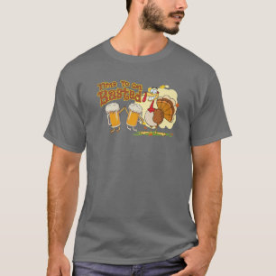 Camiseta Hora De Tornar A Bebida Engraçada De Ação De Graça