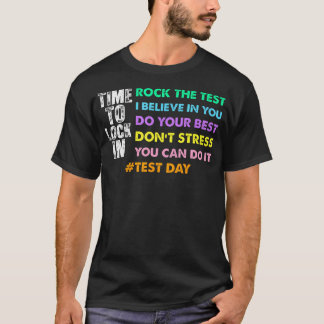 Camiseta Hora de Travar no Dia do Teste Você Consegue Profe