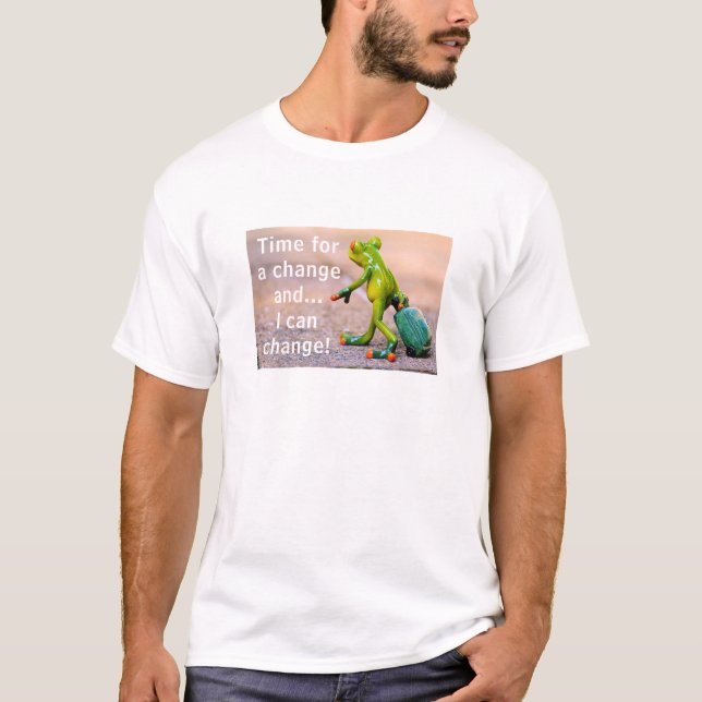 Camiseta Hora de uma mudança (luz) (Frente)