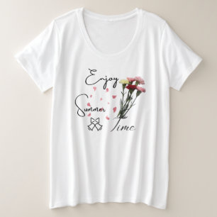 Camiseta Hora de verão Mulheres modernas brancas