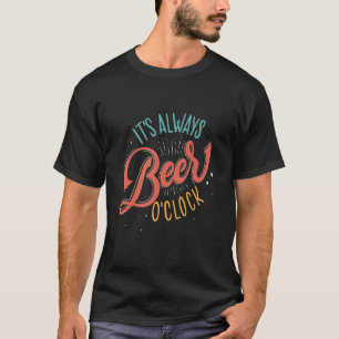Camiseta Hora do bebendo É Sempre Cerveja O'clock Para Cerv