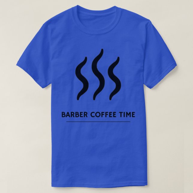 CAMISETA HORA DO CAFÉ DE BARBER (Frente do Design)