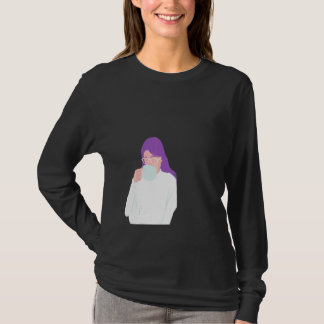 Camiseta Hora do Café Melhor Para Ela ou Ele