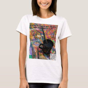 Camiseta Hora do café no estúdio