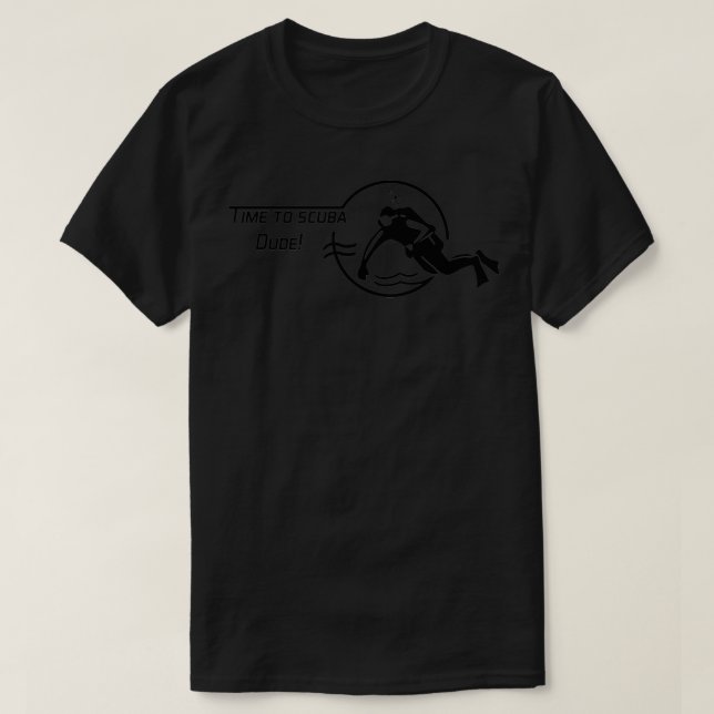 Camiseta Hora do cara de mergulho (Frente do Design)