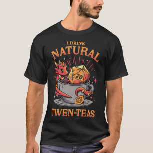 Camiseta Hora do Chá D20 - Bebida do Roleplayer
