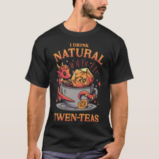 Camiseta Hora do Chá D20 - Bebida do Roleplayer