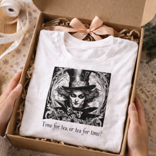 Camiseta Hora do Chá ou Chá para o Tempo? Mad Hatter