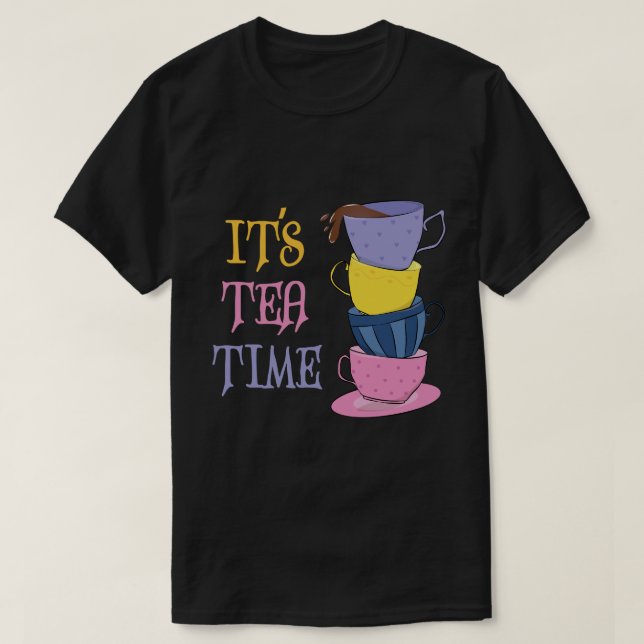 Camiseta Hora do Chá - Tea Lover (Frente do Design)