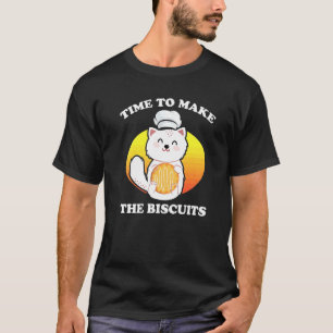 Camiseta Hora do Gatinho Fofo para Fazer os Biscoitos Unive