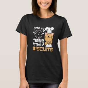 Camiseta Hora do Gatinho Fofo para Fazer os Biscoitos Unive