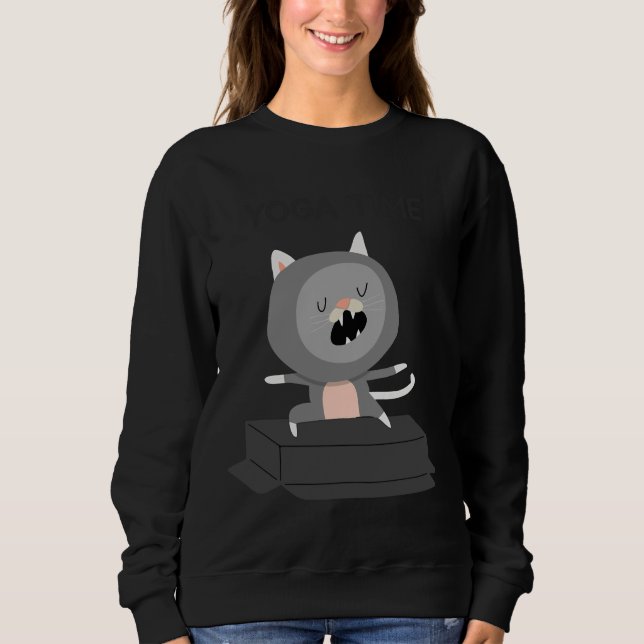 Camiseta Hora do Gato Yoga (Frente)