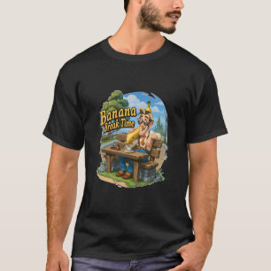 Camiseta Hora do Intervalo da Banana Arte de Humor Surreal 