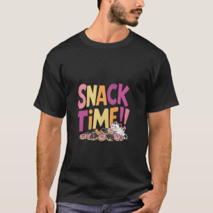 Camiseta Hora do Lanche Gráfico Divertido para Proprietário
