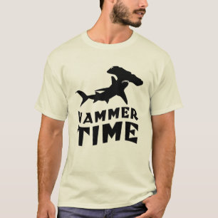 Camiseta Hora do martelo   Design Para Amantes De Tubarão-H
