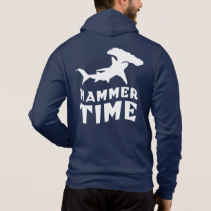 Camiseta Hora do Martelo Design para Amantes de Tubarão-M