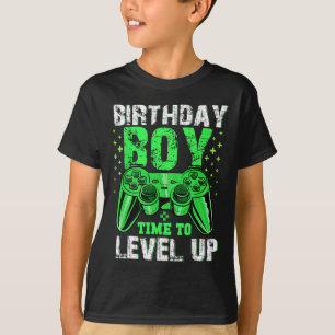 Camiseta Hora do Menino para Subir de Nível Vídeo Game Aniv