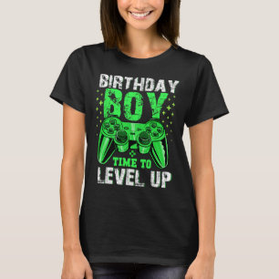 Camiseta Hora do Menino para Subir de Nível Vídeo Game Aniv