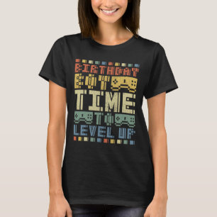 Camiseta Hora do Menino Subir de Nível Adolescentes Jogador