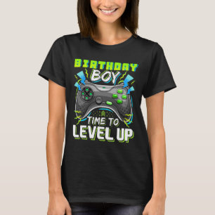 Camiseta Hora do Menino Subir de Nível Presente de Aniversá