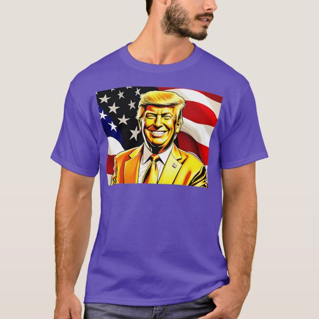 Camiseta Hora Do Ouro Da América Trump-Photoroom (Frente)