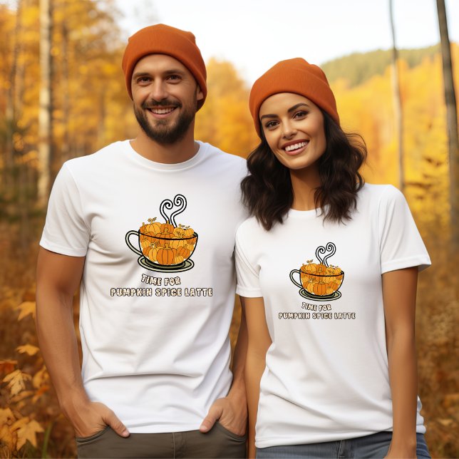 Camiseta Hora do outono do outono do Pumpkin Spice (Criador carregado)