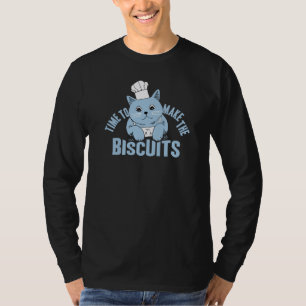 Camiseta Hora do padeiro do gato para fazer os biscoitos
