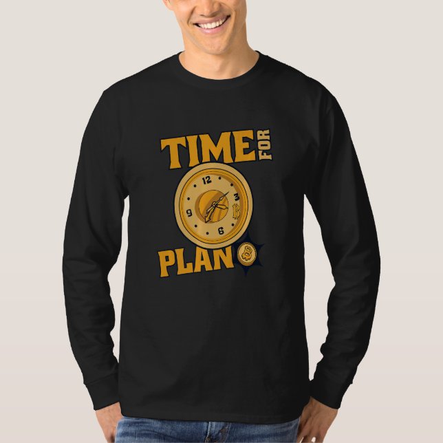 Camiseta Hora do Plano Bitcoin Criptomoeda Blockchain Bi (Frente)