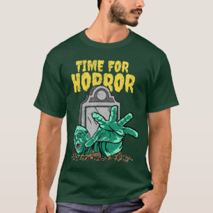 Camiseta Hora do Terror Halloween Garota Zumbi