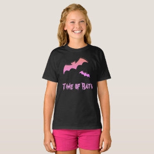 Camiseta Hora dos Morcegos - Pop de Abstrato, rosa e roxo