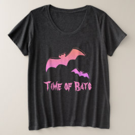Camiseta Hora dos Morcegos - Pop de Abstrato, rosa e roxo