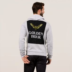 Camiseta Hora Dourada Texto Motivacional Minimalista Preto