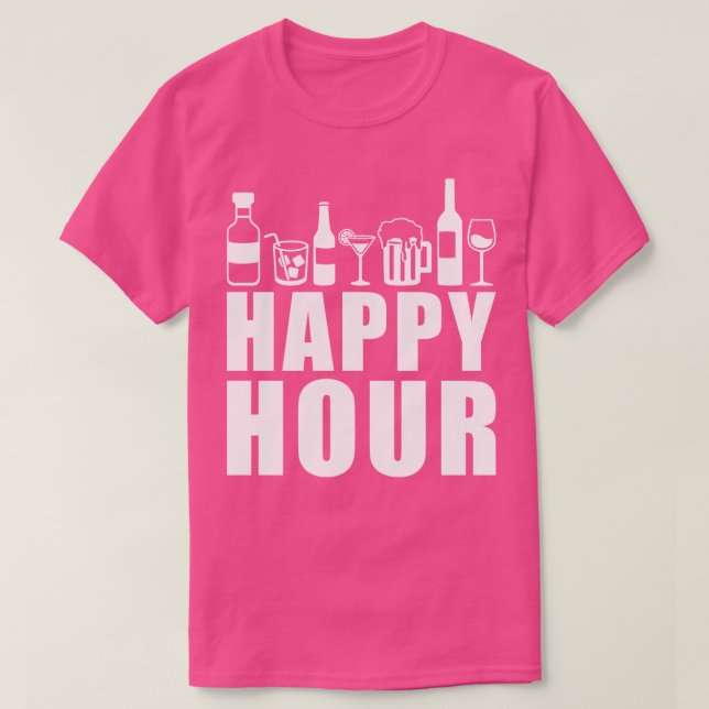 Camiseta Hora feliz (Frente do Design)