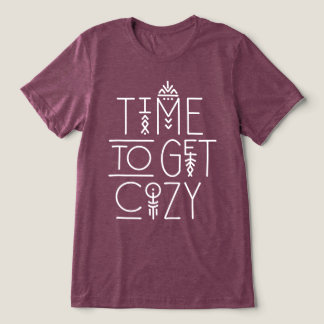 Camiseta Hora moderna de pegar o Design Cozy