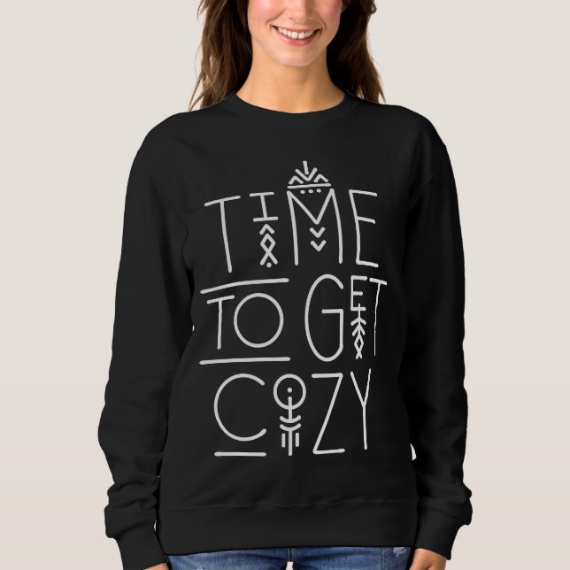Camiseta Hora moderna de pegar o Design Cozy (Frente)