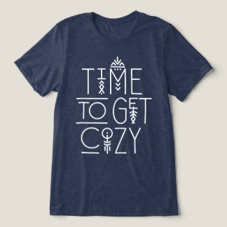 Camiseta Hora moderna de pegar o Design Cozy