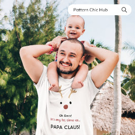 Camiseta Horário das ruas Papai Claus White Modern Natal
