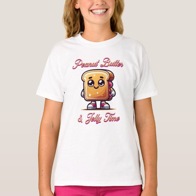 Camiseta Horário de amendoim e gelatina (Frente)