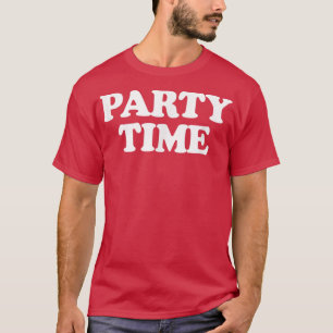 Camiseta Horário de Festa Bonita para Meninas e Meninos Que