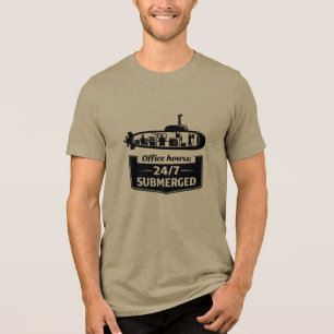 Camiseta Horário de Funcionamento 24/7 Humor Submarino Subm