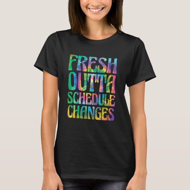 Camiseta Horário de Mudança de Conselheiro Escolar 1 (Frente)