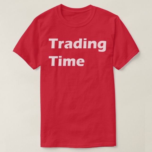 Camiseta Horário de Negociação (Frente do Design)