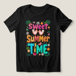 Camiseta Horário de verão doce - Gráfico das citações tropi