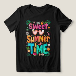 Camiseta Horário de verão doce - Gráfico das citações tropi