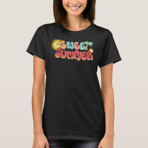 Camiseta Horário de Verão Doce Víblias Modo de Férias Tropi