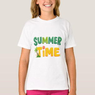 Camiseta Horário de Verão - Horário de Verão com Palm Tree