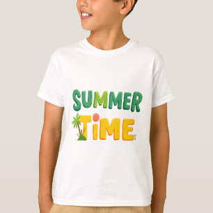 Camiseta Horário de Verão - Horário de Verão com Palm Tree