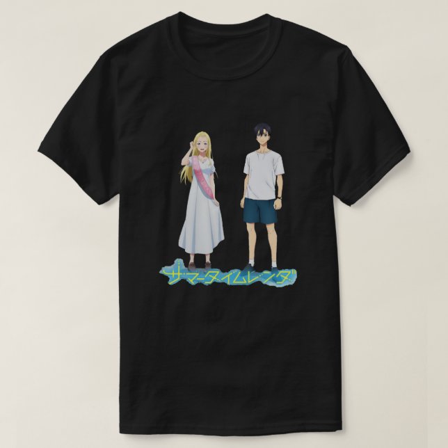 Camiseta Horário de Verão reproduz animes (Frente do Design)