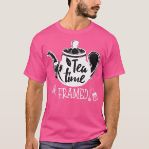 Camiseta Horário do chá enquadrado 3