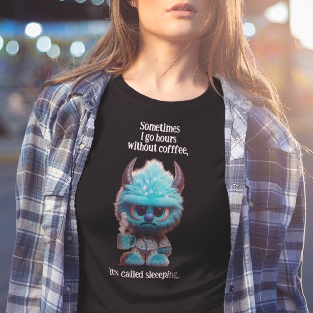 Camiseta Horas Sem Café Chamado De Sono. (Criador carregado)